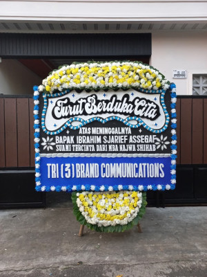 Papan Bunga Duka di Pasar Prabumulih Ii
